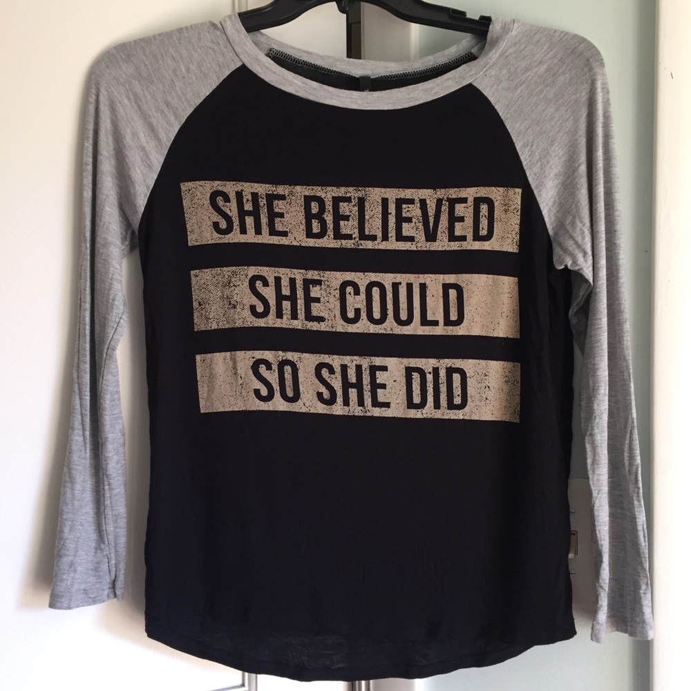 Triumph She Believed She Could So She Did Shirt S
